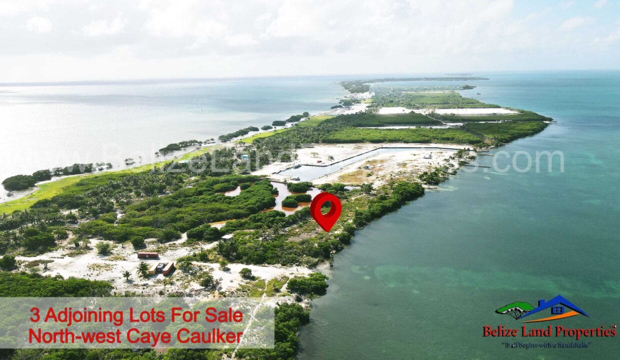 3-Adjoining-Seafront-lots-for-Sale-North-Caye-Caulker-Belize-real-estate-scaled